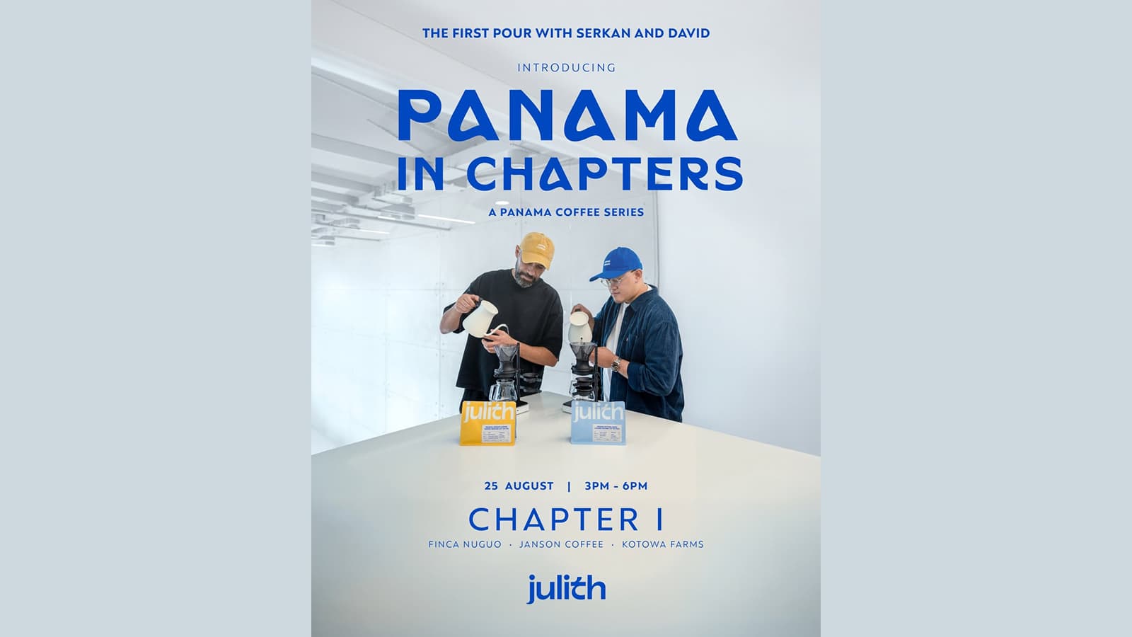 Panama, In Chapters. The first pour begins